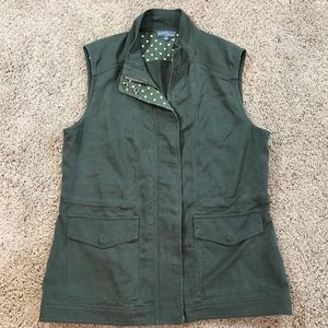 Market and Spruce Stitch Fix Green Corduroy Vest L